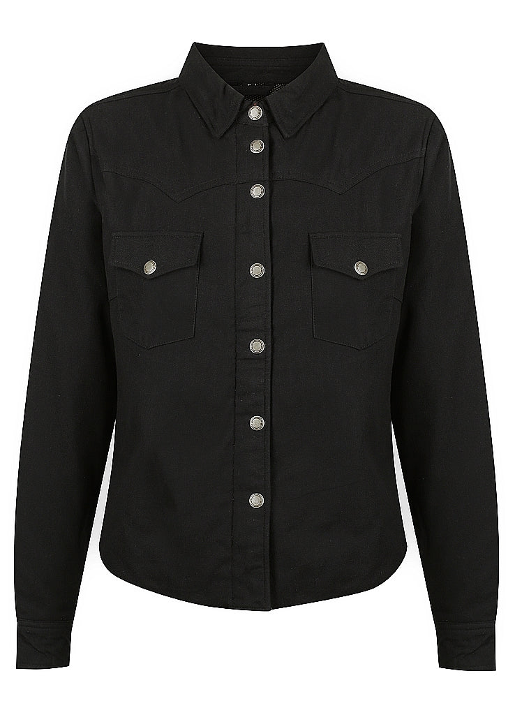 Motorradshirt Savannah Black