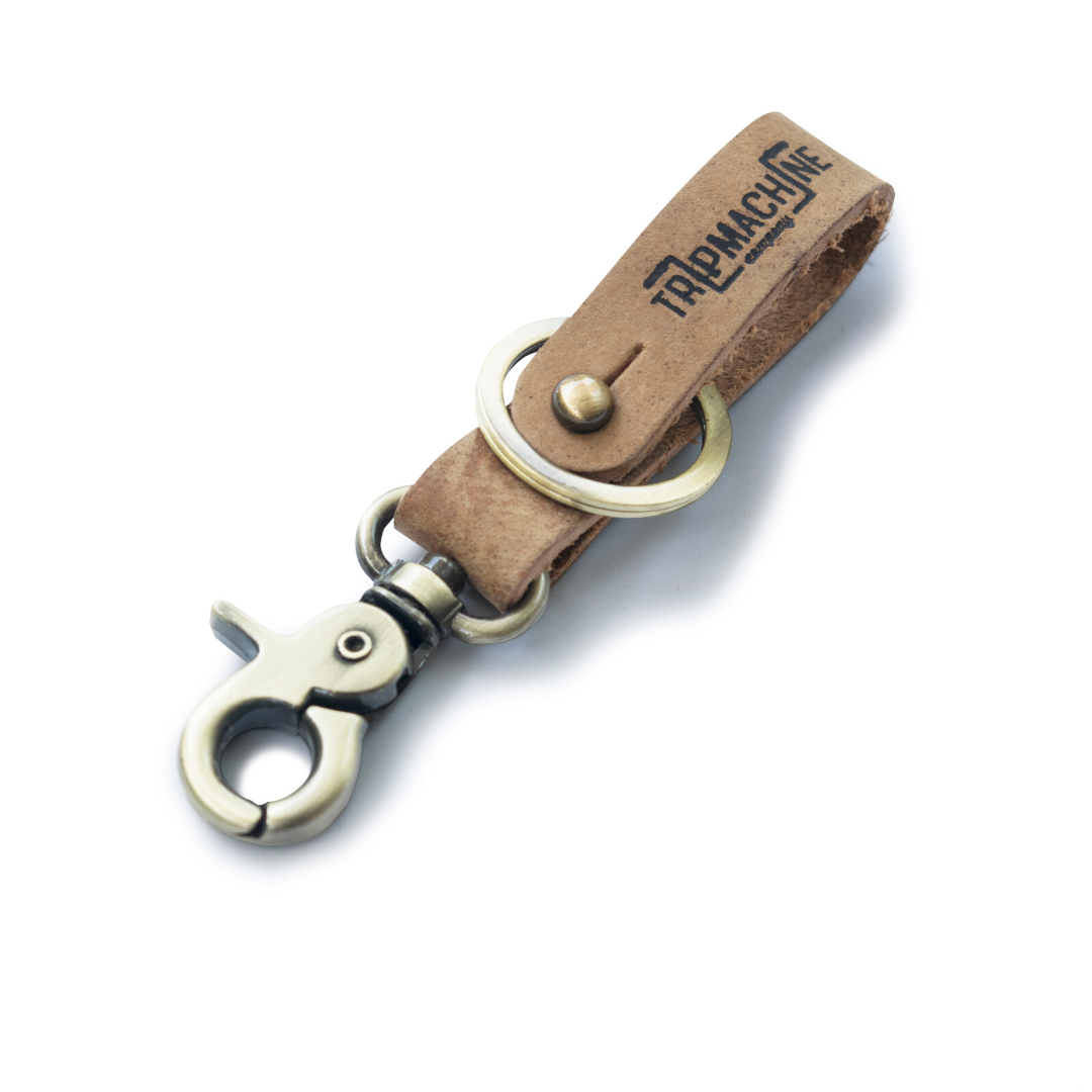 Schlüsselanhänger mit Karabiner Gold