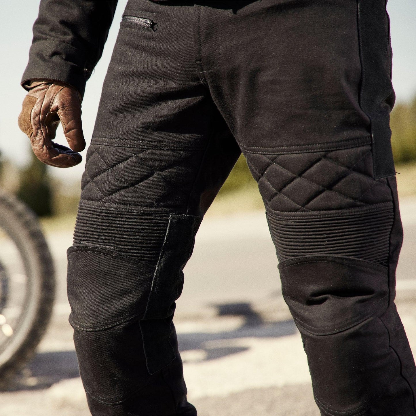 Motorradhose Sergeant Black 2.0